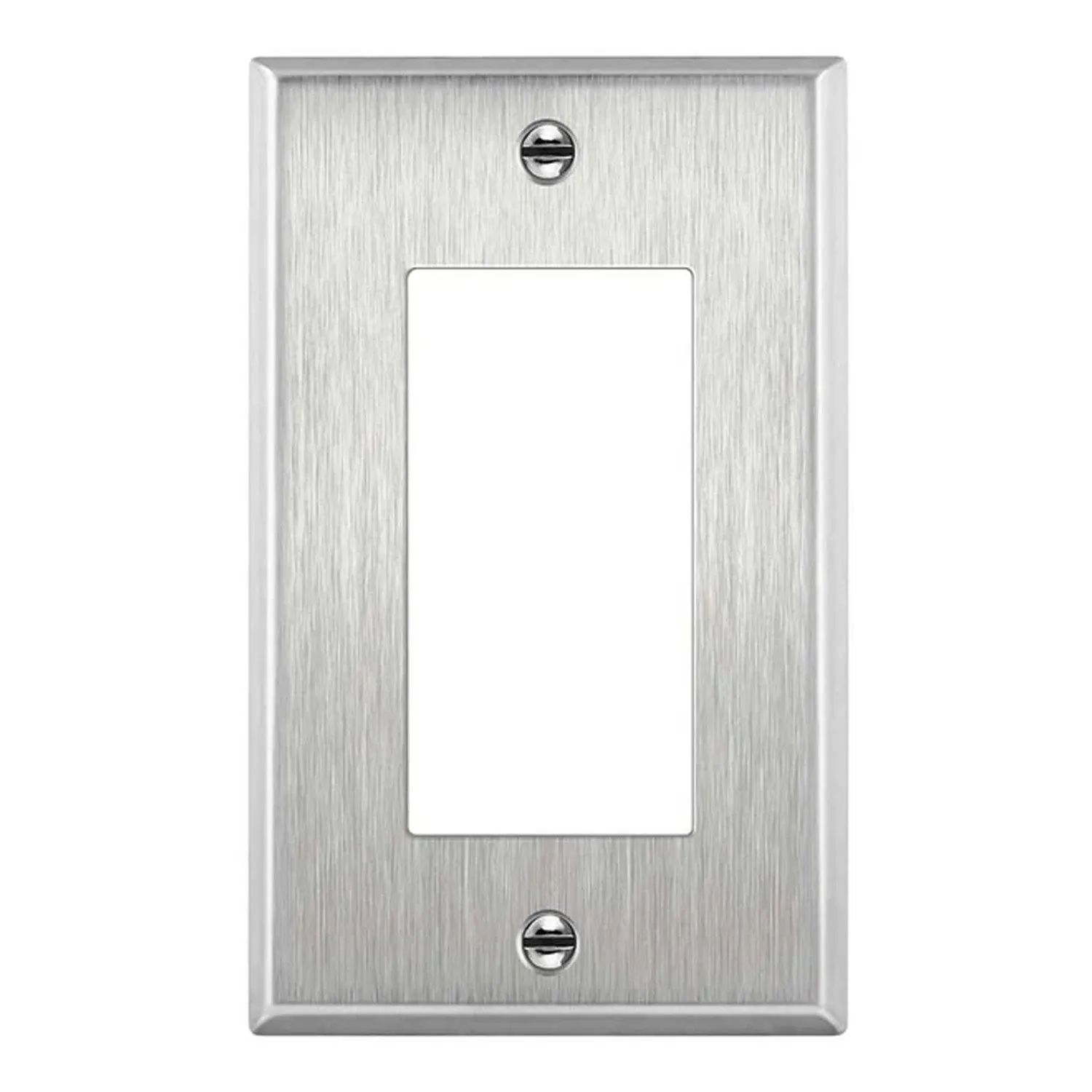 1-Gang Stainless Steel Decorator Wall Plate