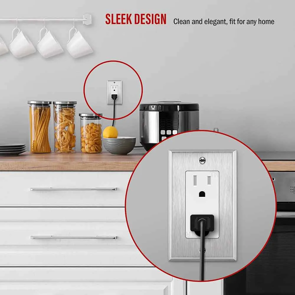 1-Gang Stainless Steel Decorator Wall Plate