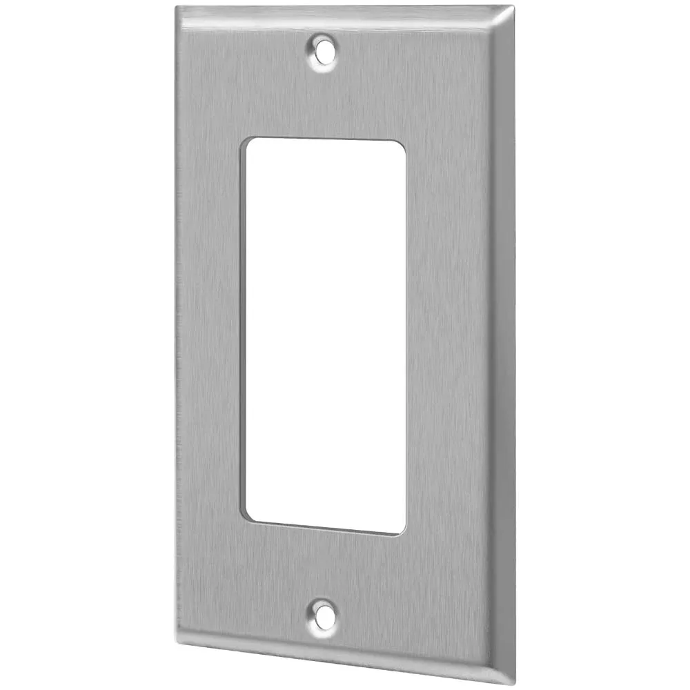 1-Gang Stainless Steel Decorator Wall Plate