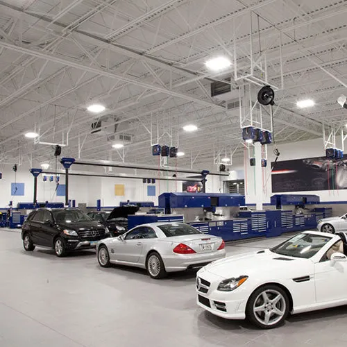 100W/120W/150W Selectable LED UFO High Bay, Warehouse Lighting, CCT Selectable, White Housing