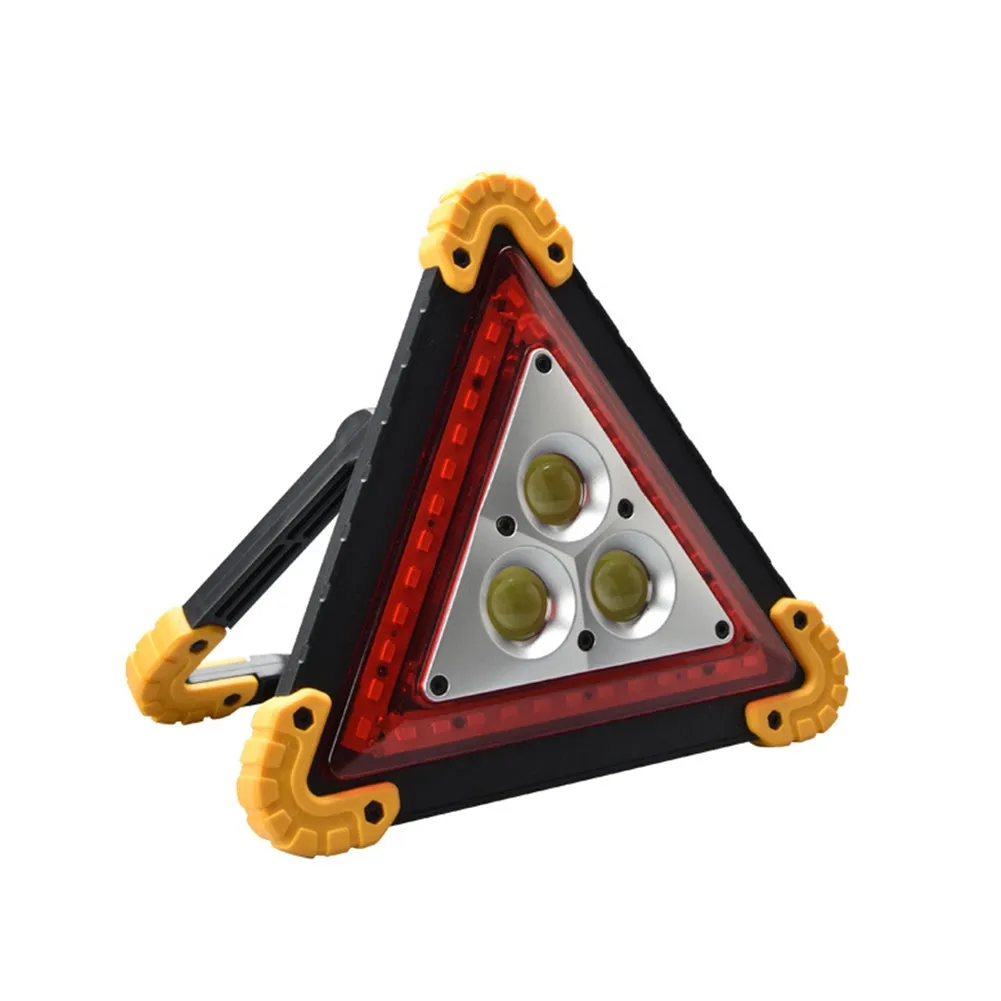 10W LED Triangle Warning Stop Sign Car Breakdown Emergency Safety