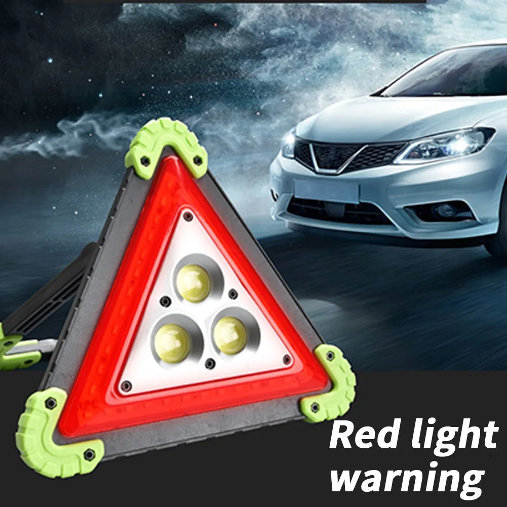 10W LED Triangle Warning Stop Sign Car Breakdown Emergency Safety
