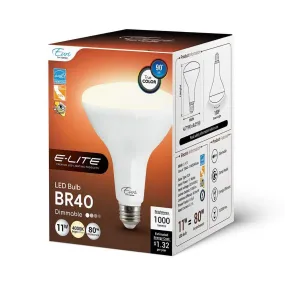11W BR40 Dimmable LED Bulb - 110 Degree Beam - E26 Base - 1000 Lm - 4000K Natural White