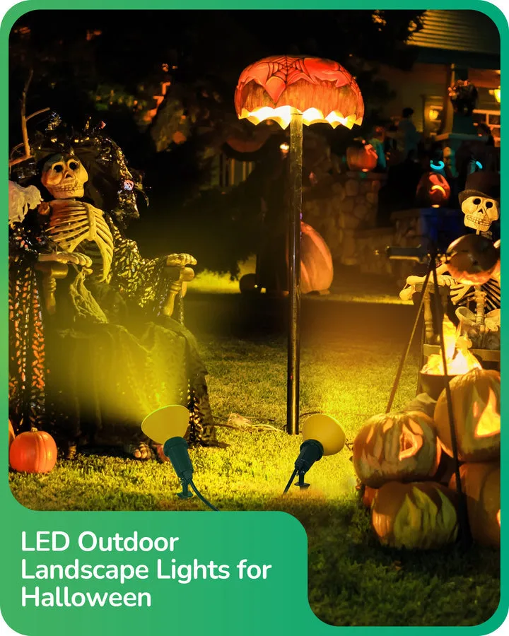 120° Adjustable Outdoor Spotlights with 6FT Cord (2 Pack)-HGSL11B