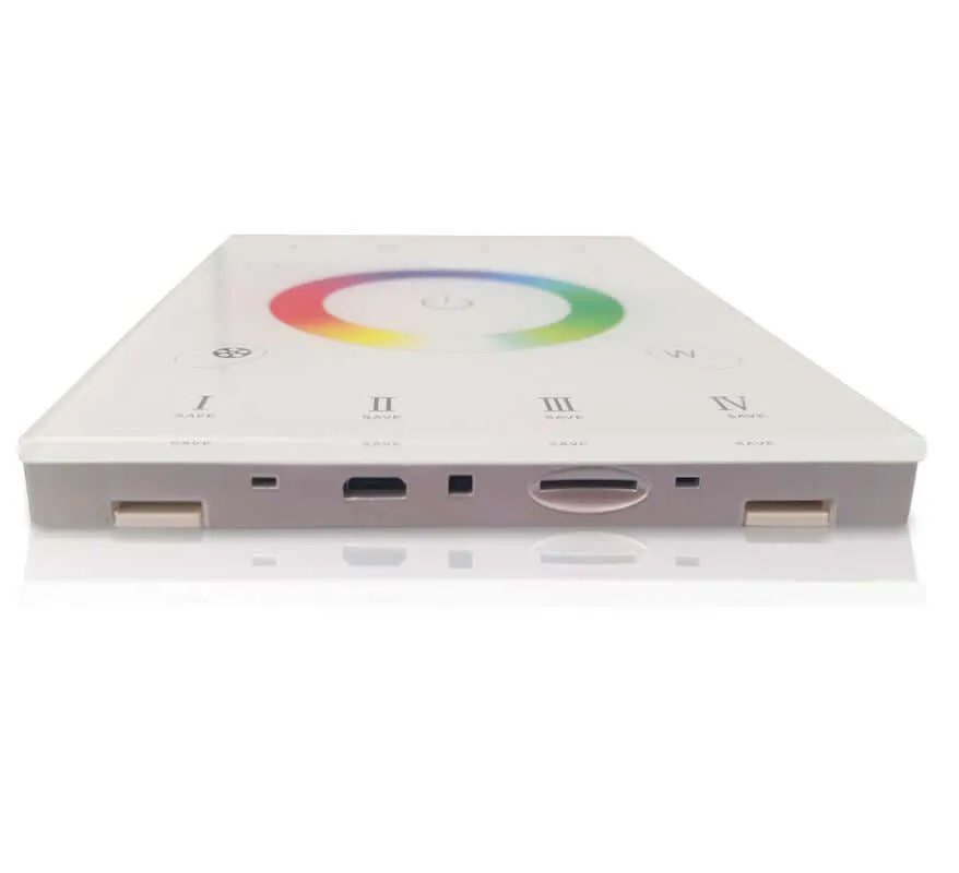120V RGB LED Strip Lights - DMX Wall Controller with Color Wheel
