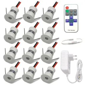 12V LED Downlight Ceiling Spotlight Dimmable Spot Light with Remote Controller Indoor Recessed Cabinet Light Canopy Led Spot