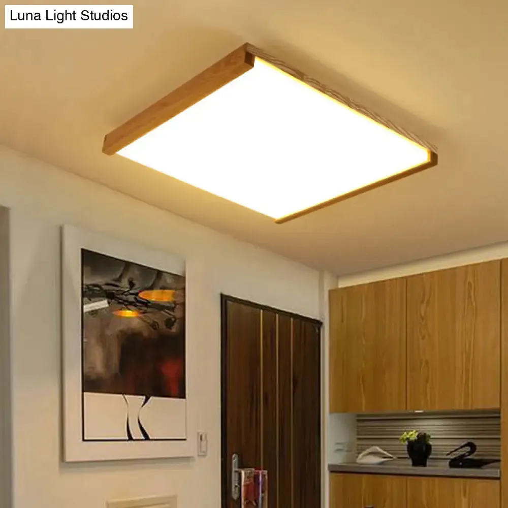 14.5"/25.5"/38" Nordic Acrylic Hotel LED Flushmount Ceiling Light – Warm/White Light