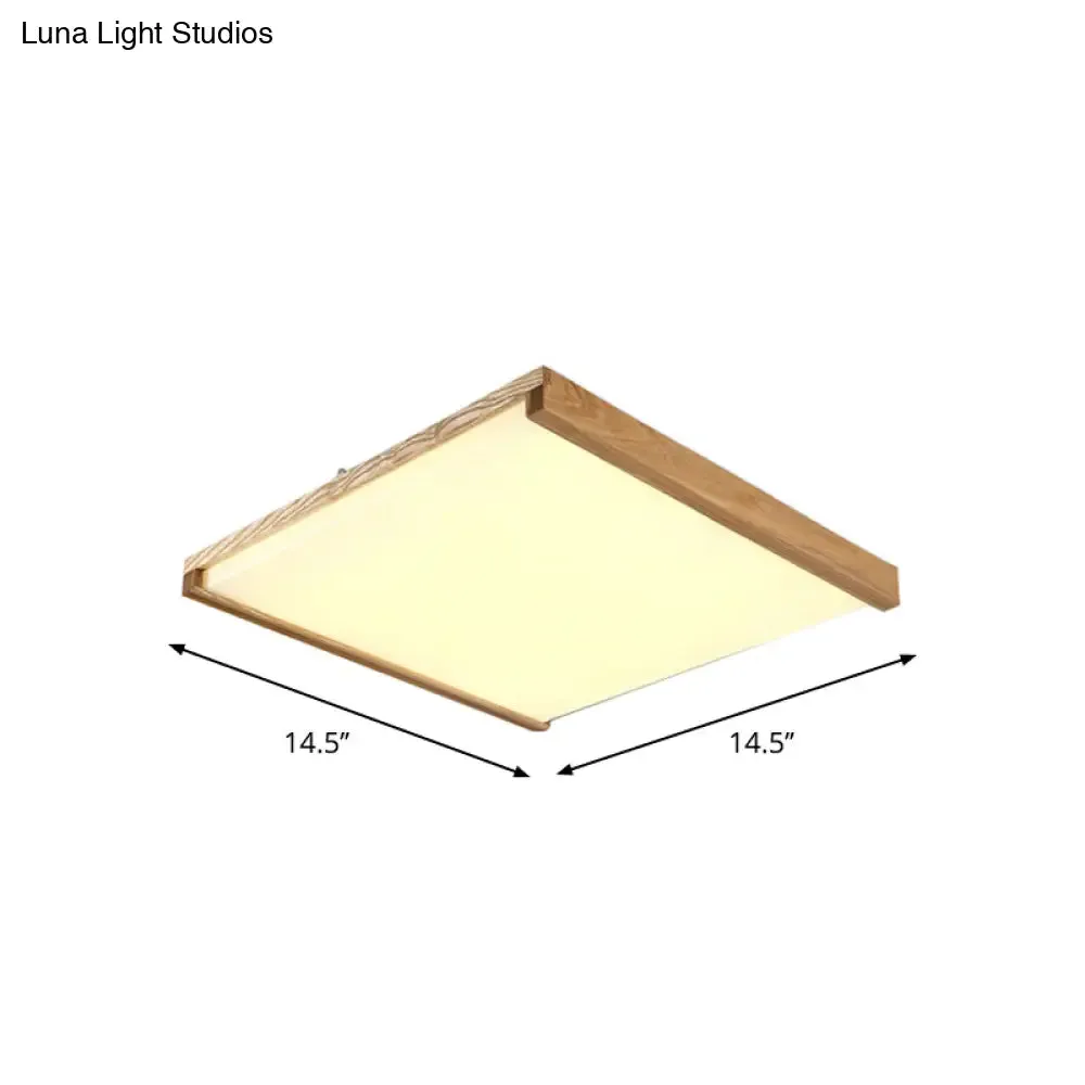 14.5"/25.5"/38" Nordic Acrylic Hotel LED Flushmount Ceiling Light – Warm/White Light