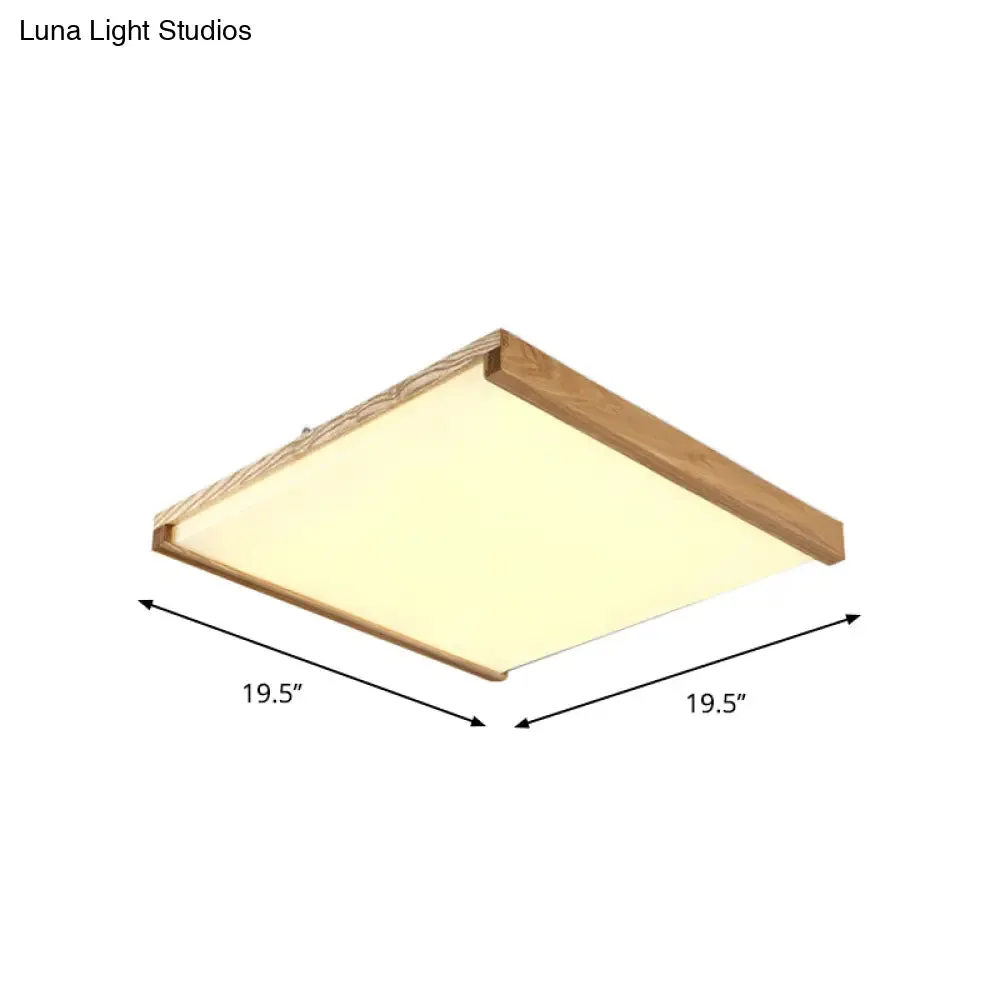 14.5"/25.5"/38" Nordic Acrylic Hotel LED Flushmount Ceiling Light – Warm/White Light