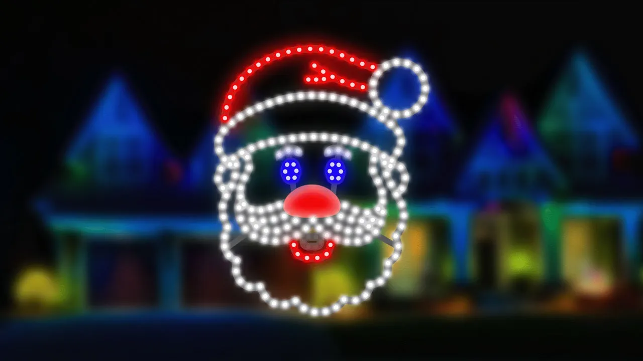 15.5" Singing Santa LED Decoration with Motion Sensor