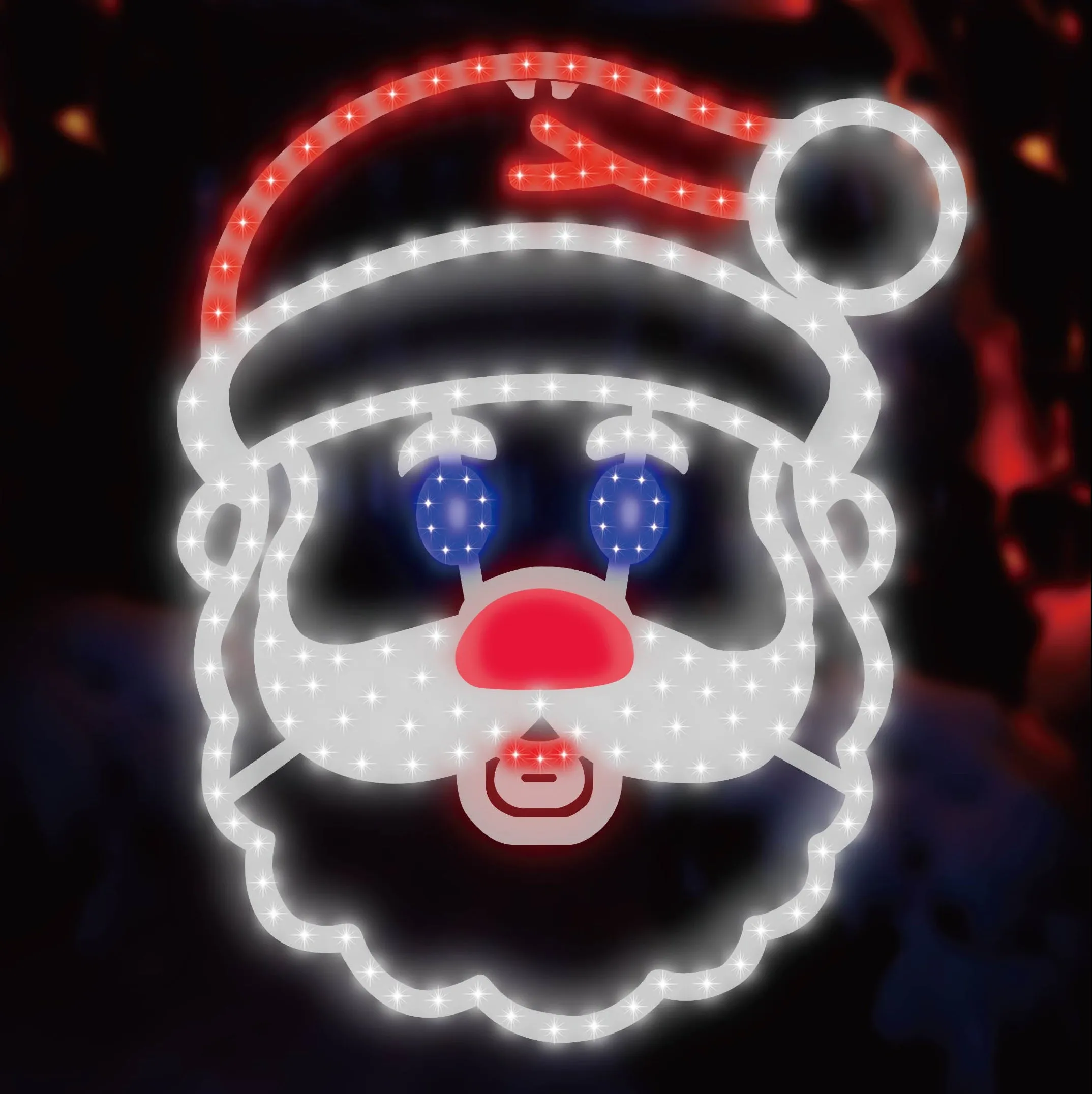 15.5" Singing Santa LED Decoration with Motion Sensor