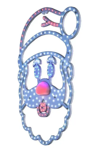 15.5" Singing Santa LED Decoration with Motion Sensor