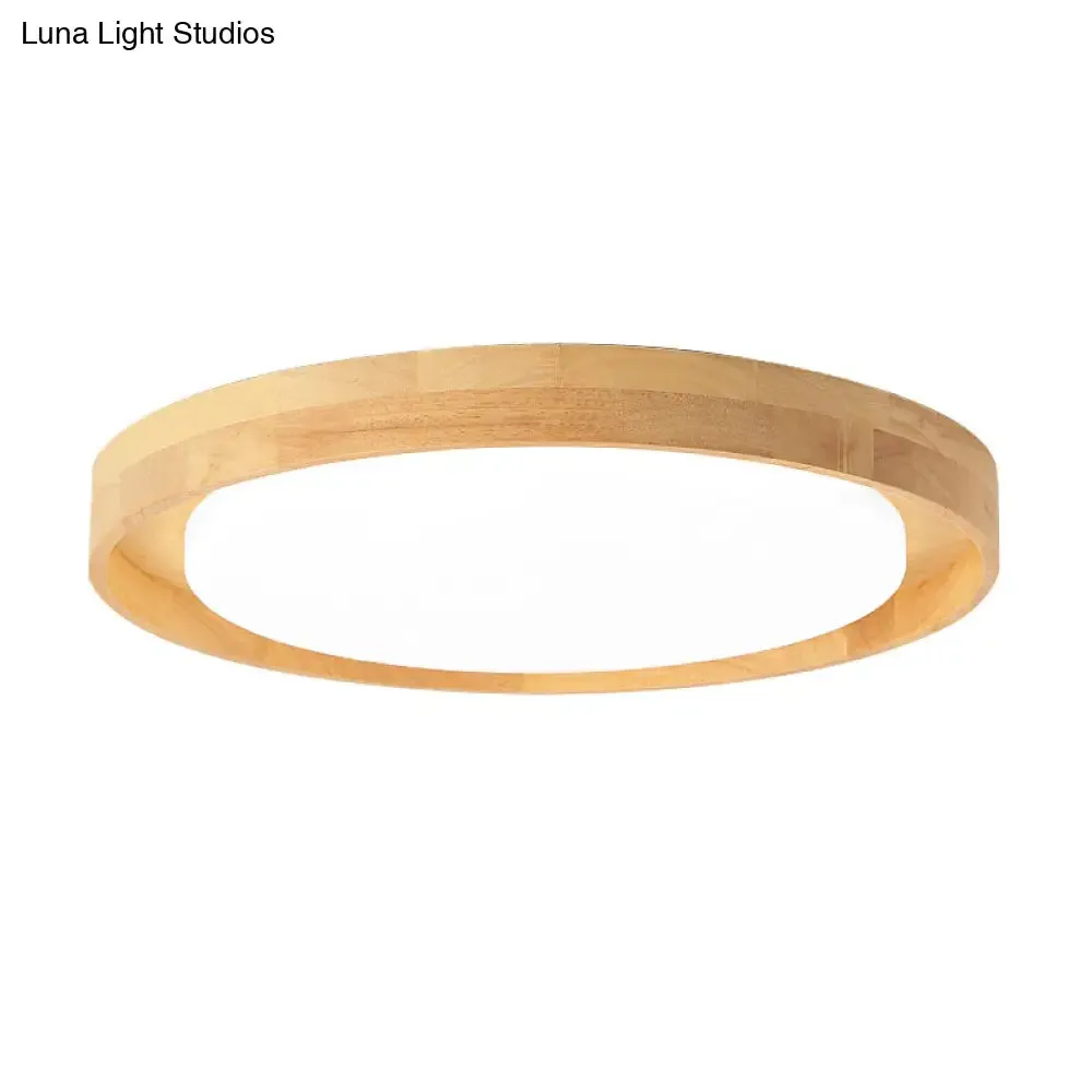 15"/19" Acrylic Round Flush LED Ceiling Lamp with Modern Design, Warm/White Light