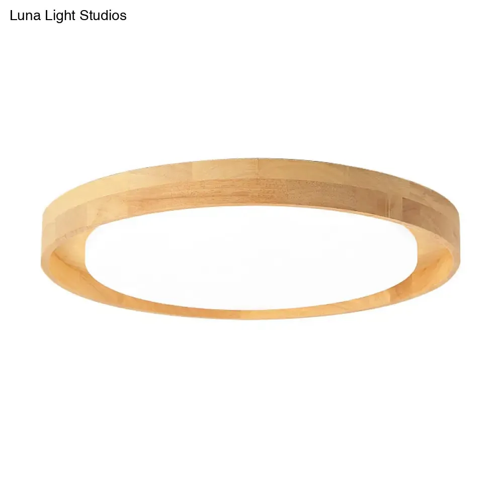 15"/19" Acrylic Round Flush LED Ceiling Lamp with Modern Design, Warm/White Light