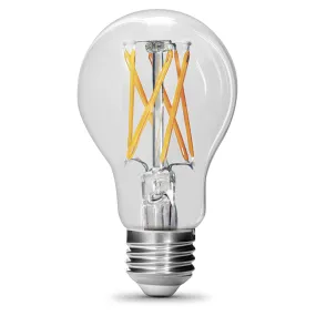 15W (100W Equivalent) Soft White (2700K) A19 Dimmable General Purpose Clear Glass Filament Enhance LED (2-Pack)