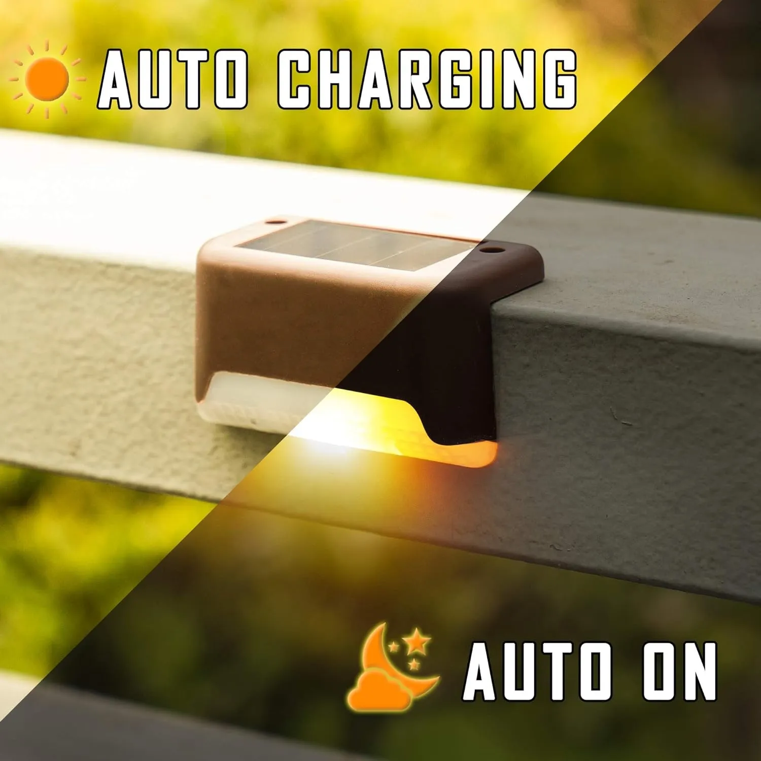 16 Pack Color Changing Solar Deck Lights Outdoor Waterproof for Outdoor Stair, Step, Fence, Patio and Yard.
