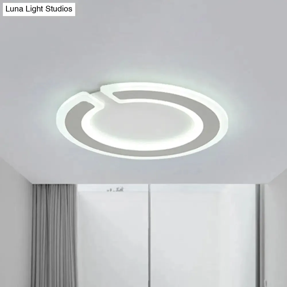 16.5"/20.5" Dia Round Ceiling Lamp - Simple & Elegant LED Flushmount Lighting in Warm/White/Natural Light