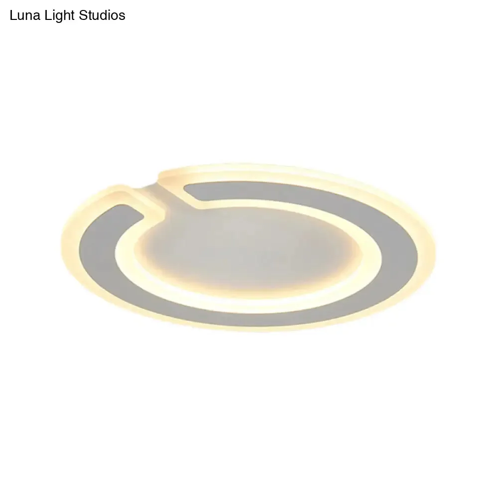 16.5"/20.5" Dia Round Ceiling Lamp - Simple & Elegant LED Flushmount Lighting in Warm/White/Natural Light