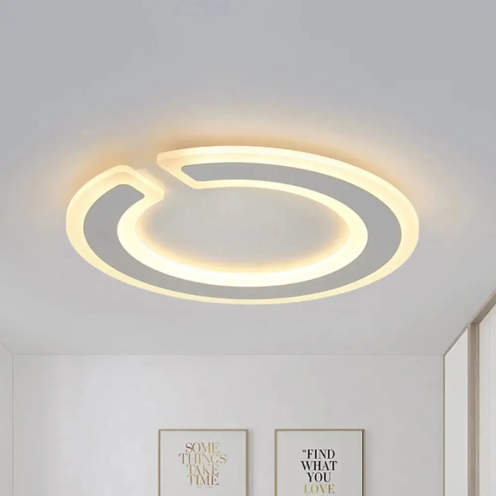 16.5"/20.5" Dia Round Ceiling Lamp - Simple & Elegant LED Flushmount Lighting in Warm/White/Natural Light