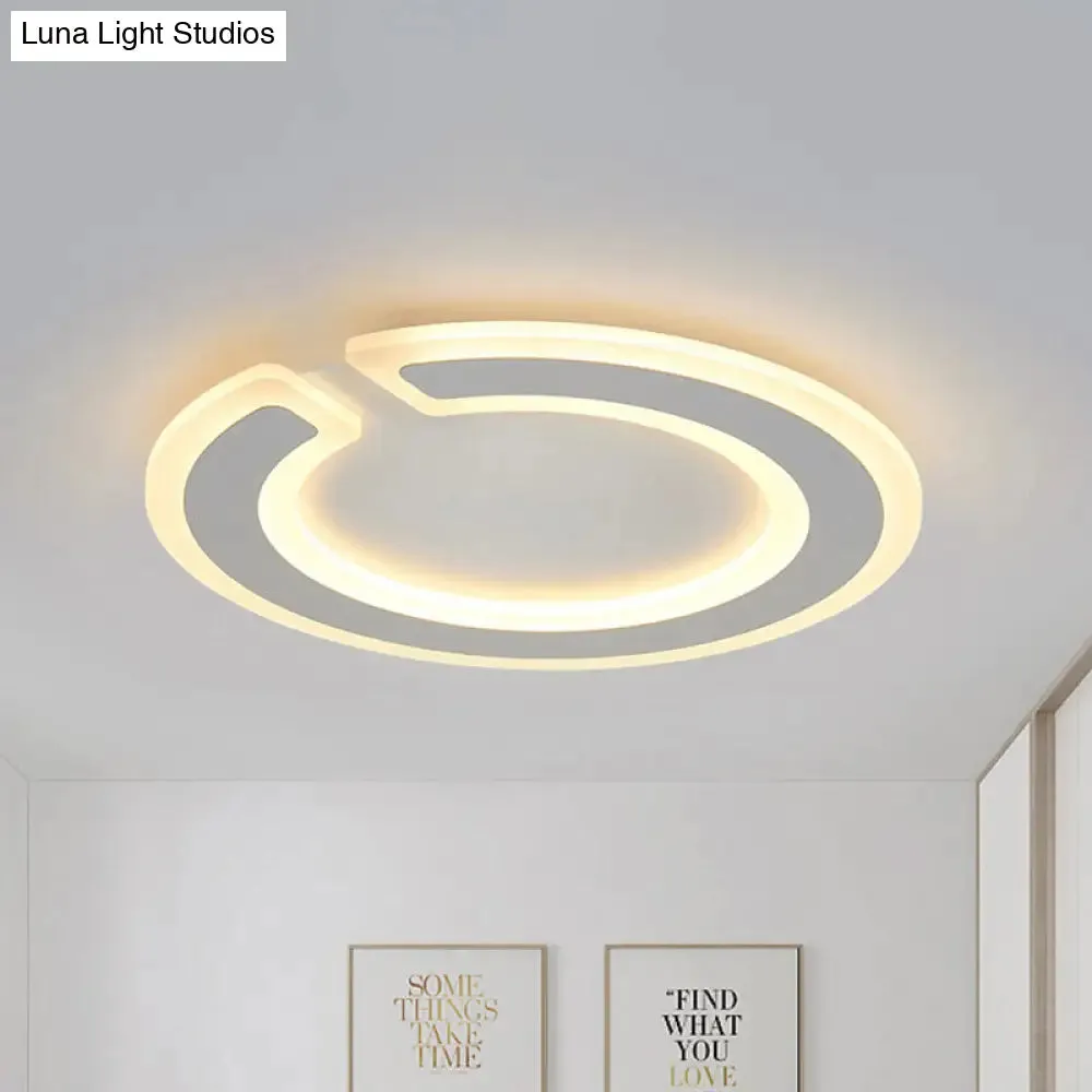16.5"/20.5" Dia Round Ceiling Lamp - Simple & Elegant LED Flushmount Lighting in Warm/White/Natural Light