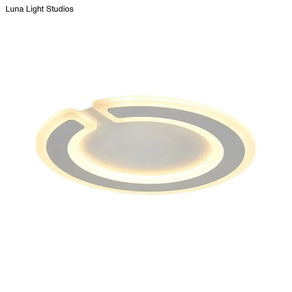 16.5"/20.5" Dia Round Ceiling Lamp - Simple & Elegant LED Flushmount Lighting in Warm/White/Natural Light