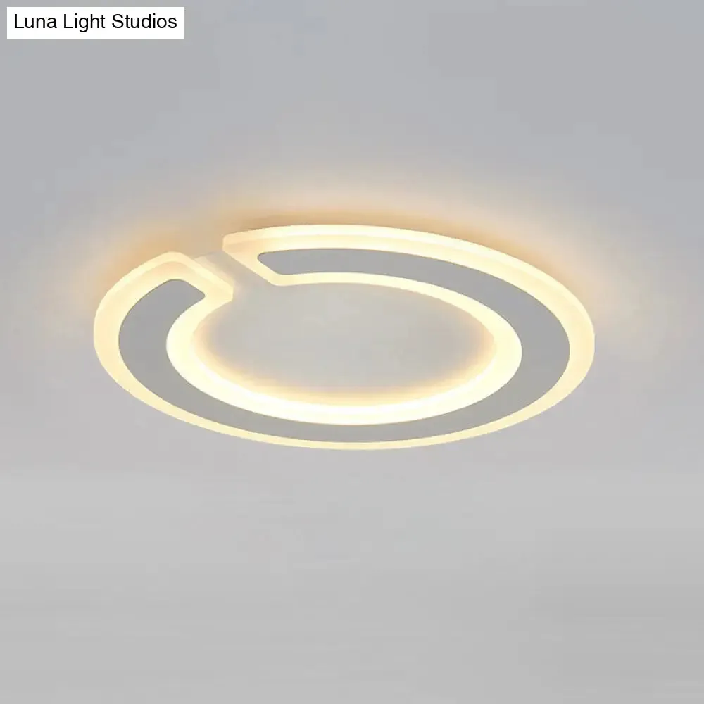 16.5"/20.5" Dia Round Ceiling Lamp - Simple & Elegant LED Flushmount Lighting in Warm/White/Natural Light