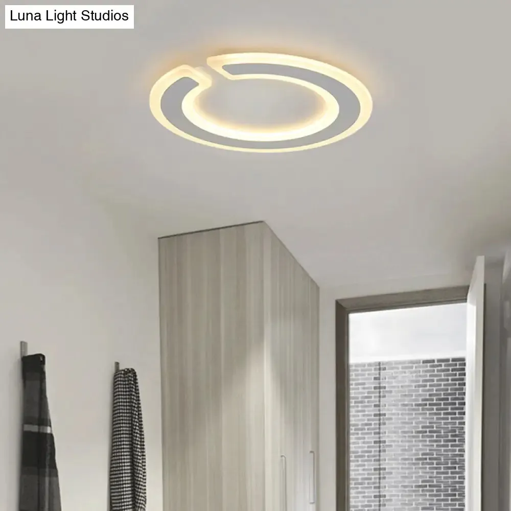16.5"/20.5" Dia Round Ceiling Lamp - Simple & Elegant LED Flushmount Lighting in Warm/White/Natural Light