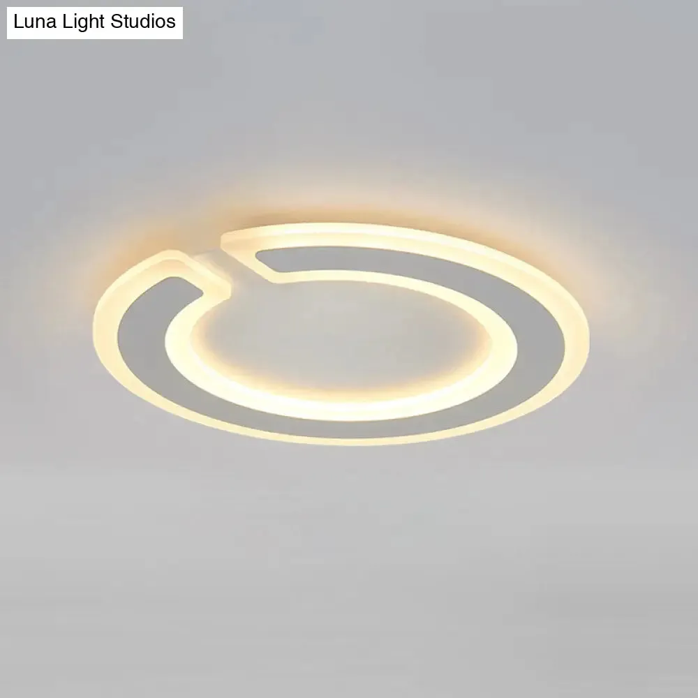 16.5"/20.5" Dia Round Ceiling Lamp - Simple & Elegant LED Flushmount Lighting in Warm/White/Natural Light