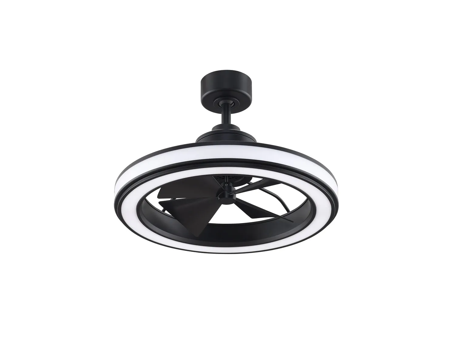 16" Ceiling Fan from the Gleam Collection in Black Finish by Fanimation (3K)