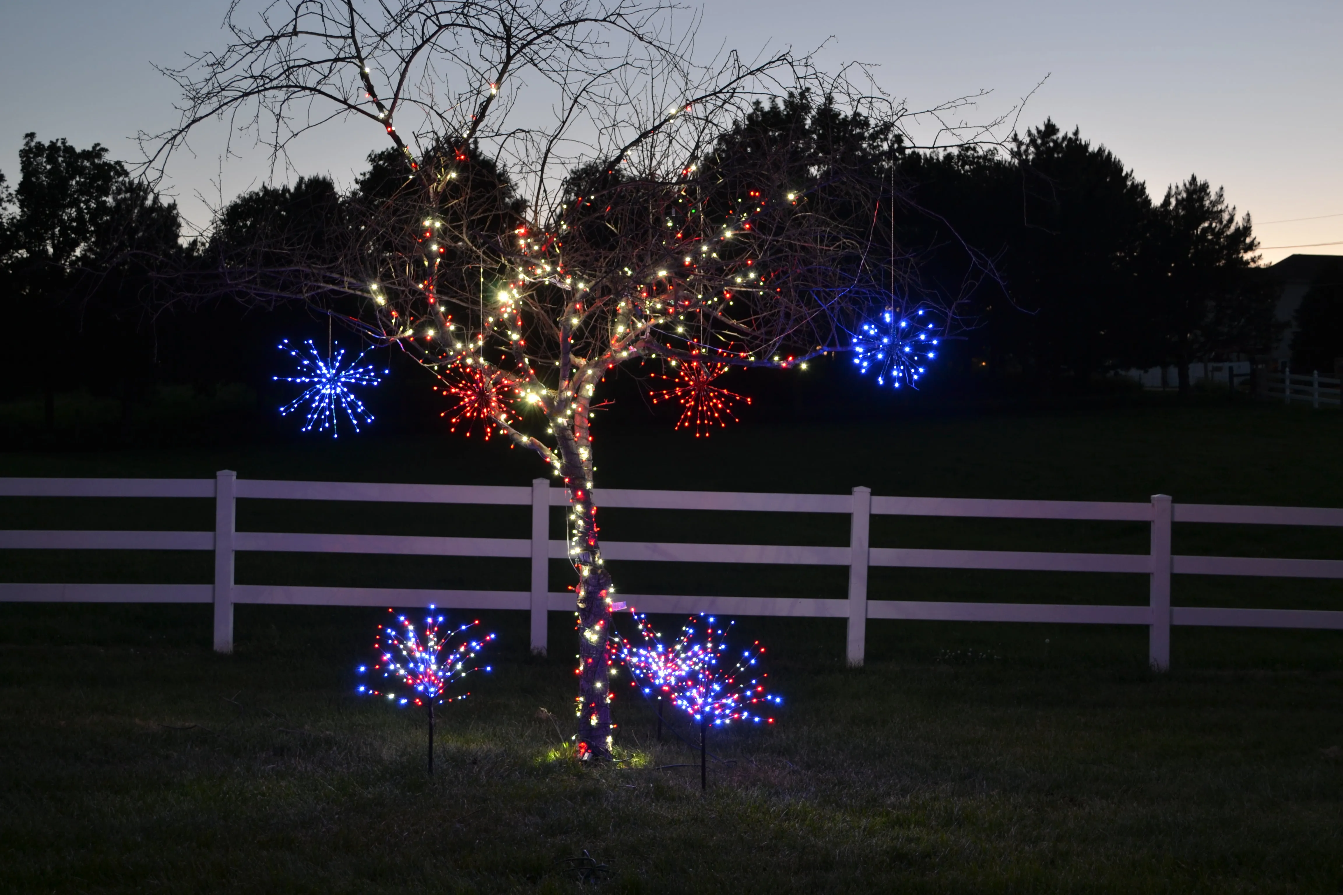 16" LED Radiant Blast 3D Cluster Wire Decor