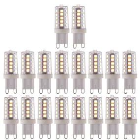 18 X G9 LED SMD Dimmable Light Bulb 3.7W Warm White