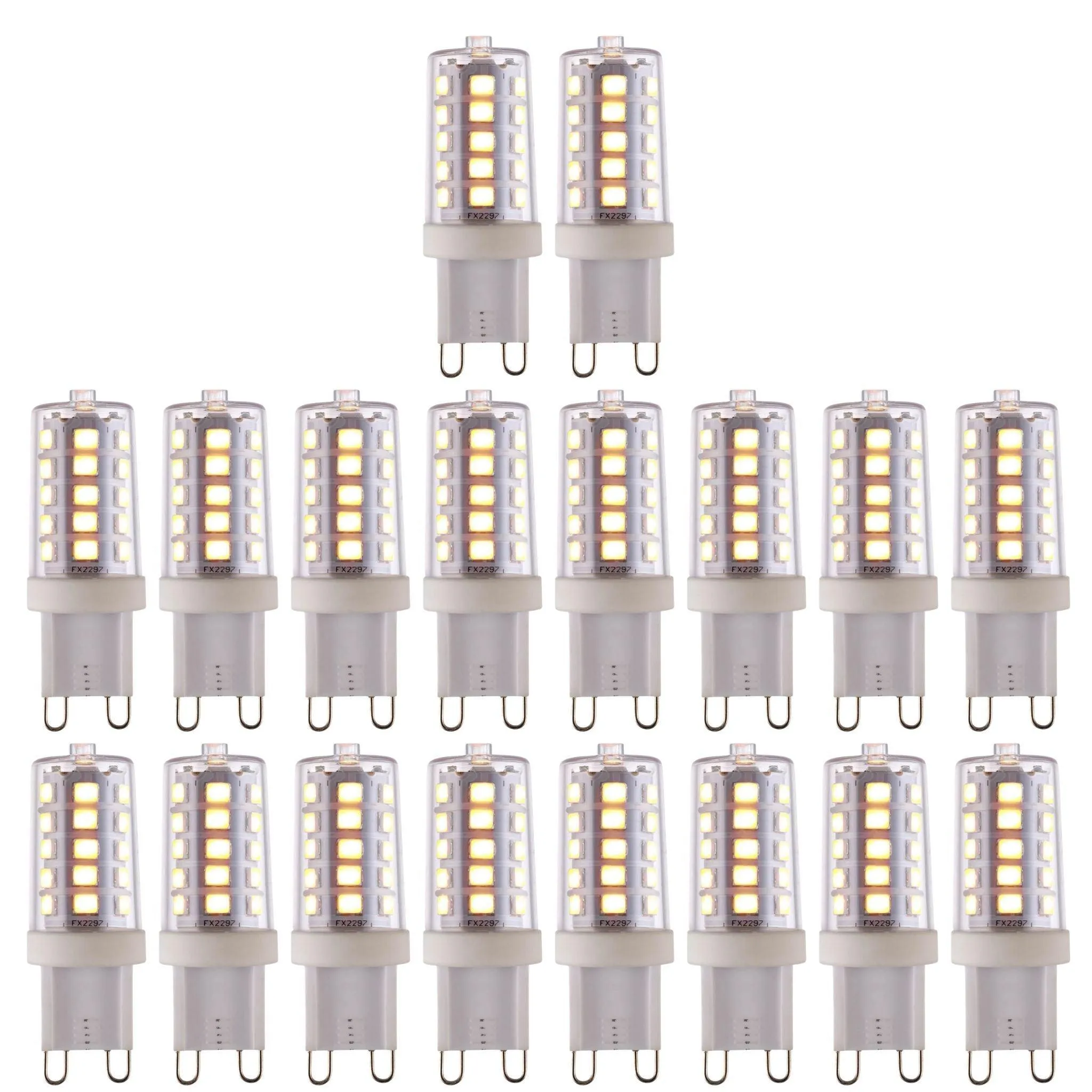 18 X G9 LED SMD Dimmable Light Bulb 3.7W Warm White