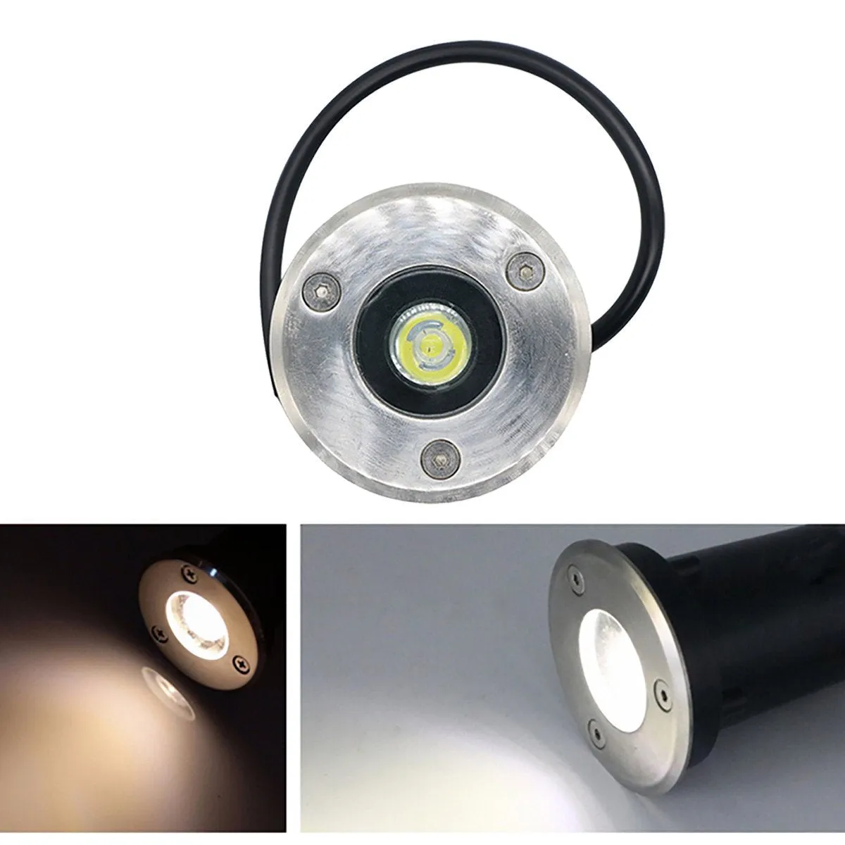 1W / 3W / 5W /7W IP67 Waterproof  Underground Fixture Landscape Uplighting Well LED Garden Lights