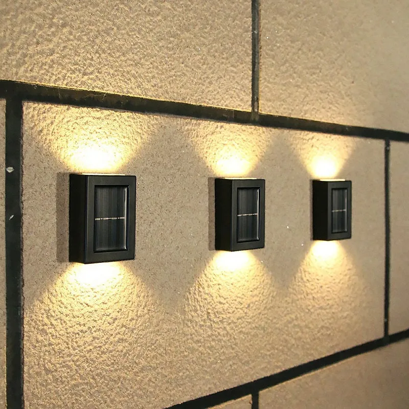2 Pack 2LED Solar Up and Down Sensor Wall Light