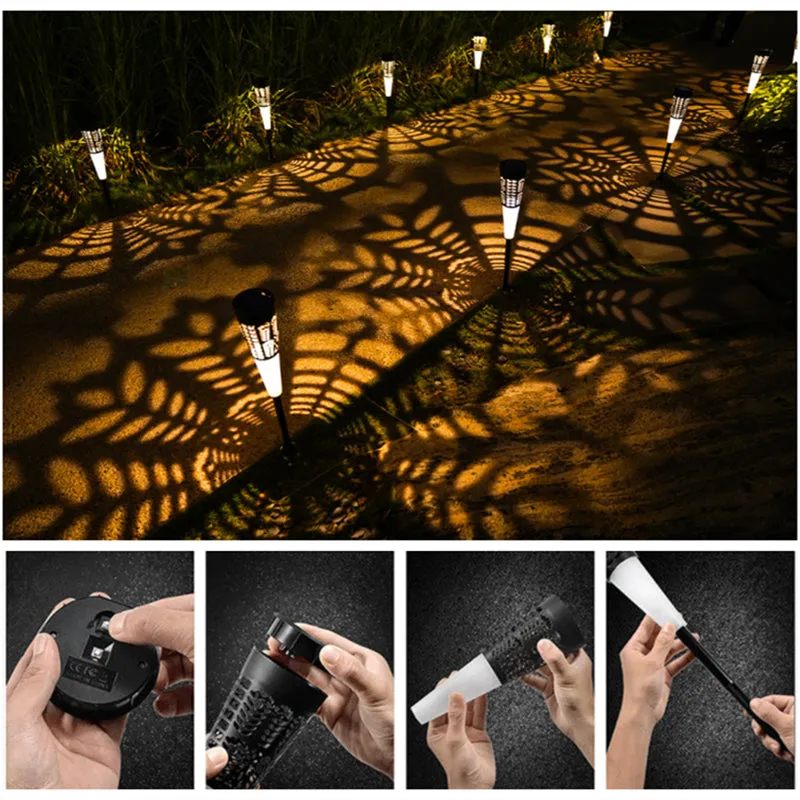 2 Pack Solar Landscape Lights for Lawn Patio Yard Pathway
