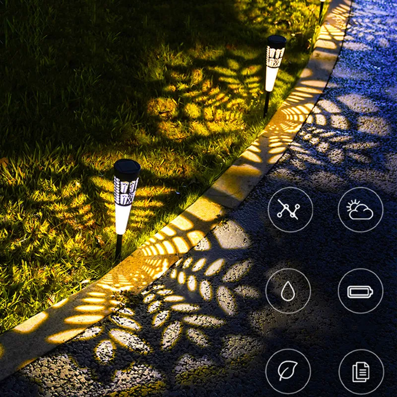 2 Pack Solar Landscape Lights for Lawn Patio Yard Pathway