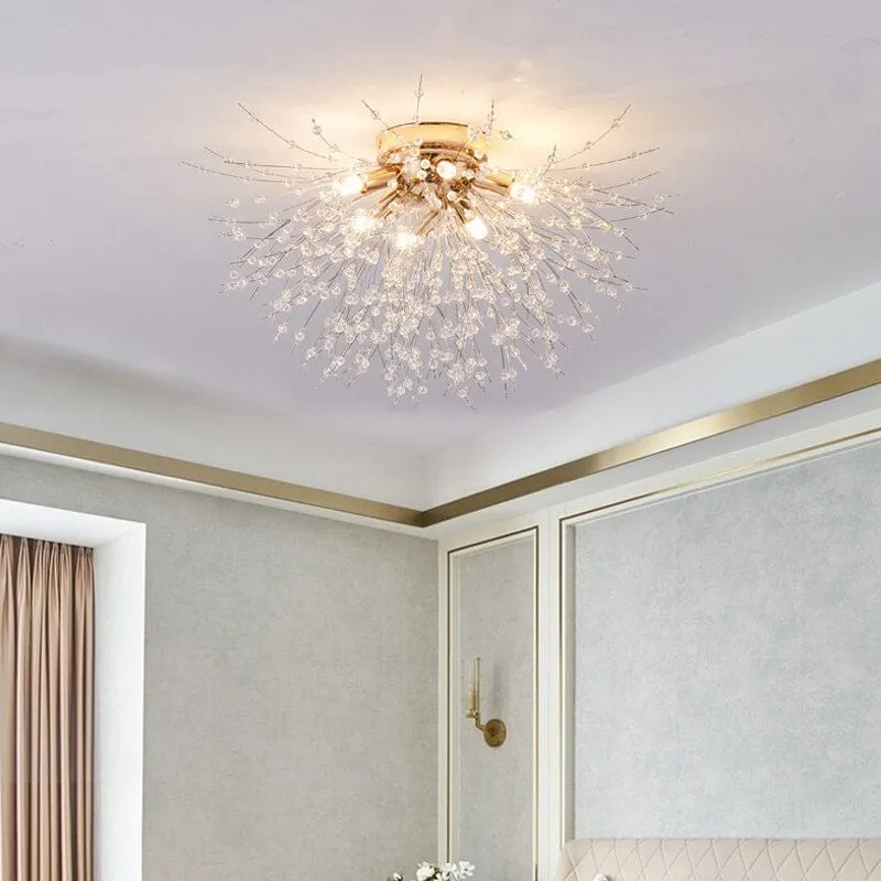 2 Style Sputnik Flush Mount Ceiling Light