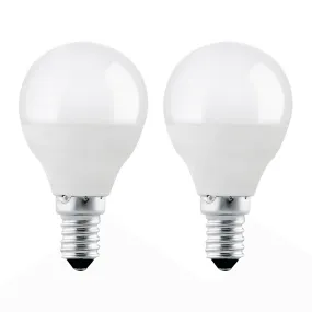 2 x E14 LED Lamp/Bulb Non-Dimmable 4W (40W Equivalent)