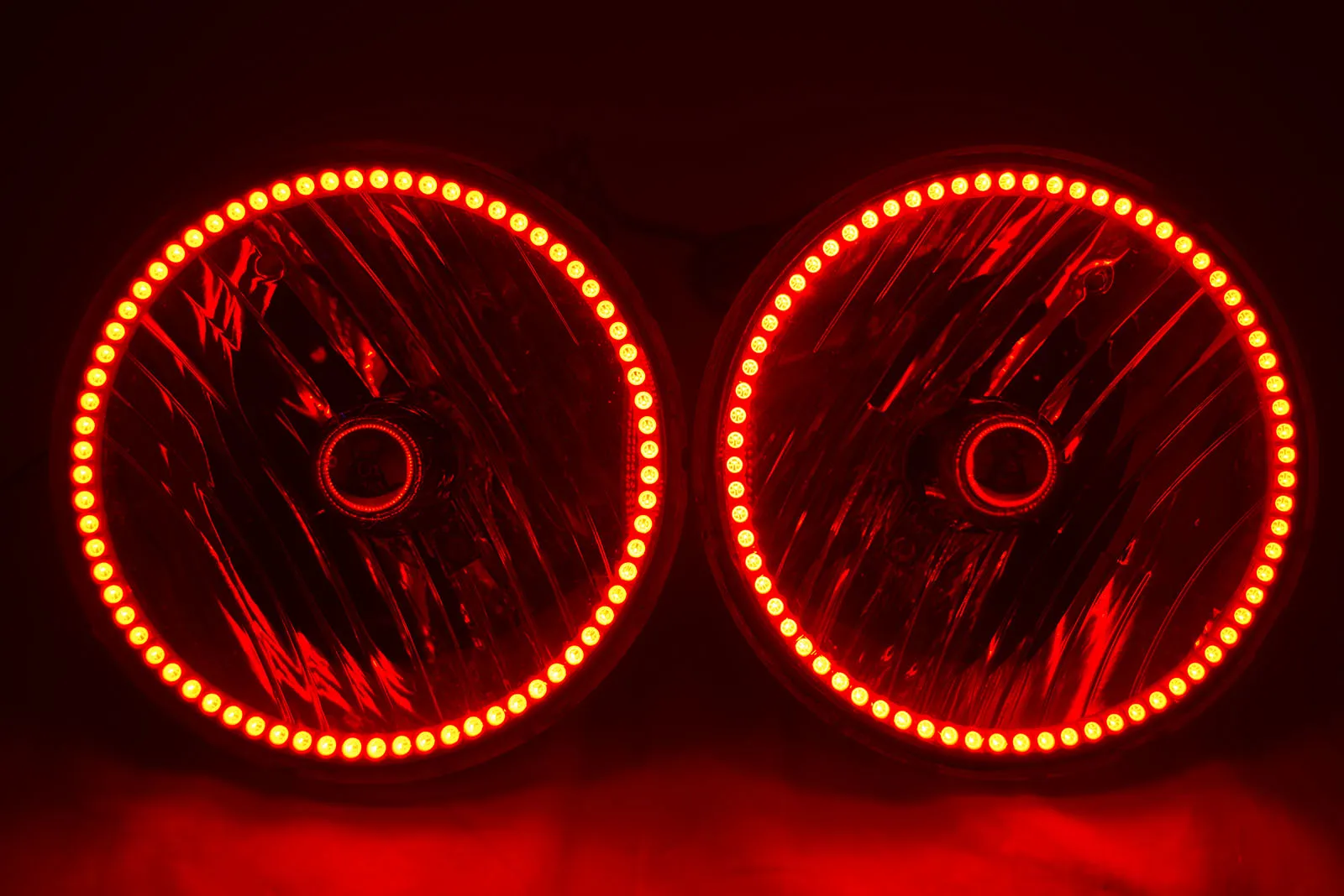 2007-16 Jeep Wrangler JK Headlights - ORACLE ColorSHIFT RGB Halo Kit   1.0 Remote