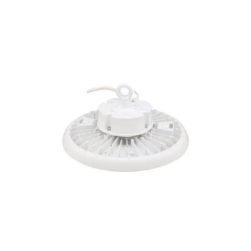 200W/220W/240W Selectable LED UFO High Bay, Warehouse Lighting, CCT Selectable, White Housing