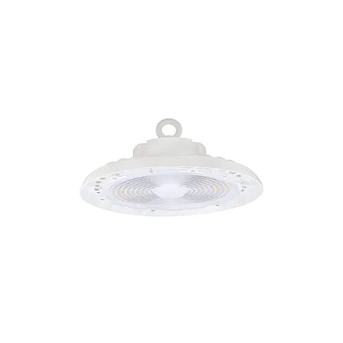 200W/220W/240W Selectable LED UFO High Bay, Warehouse Lighting, CCT Selectable, White Housing