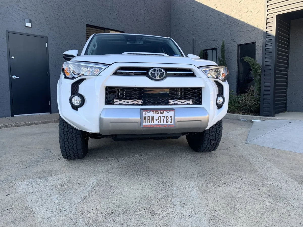 2014-2023 TOYOTA 4RUNNER 32" HIDDEN GRILLE LED LIGHT BAR BRACKETS KIT BY CALI RAISED LED