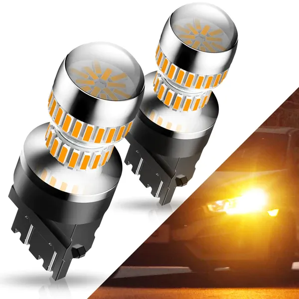 2014-2024 Jeep Grand Cherokee Rear Turn Signal Light 7443 LED Bulb Red