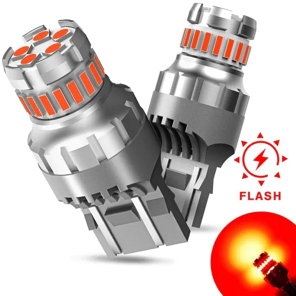 2014-2024 Jeep Grand Cherokee Rear Turn Signal Light 7443 LED Bulb Red