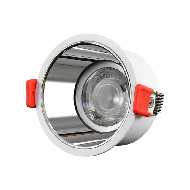 2021 NEW No Glare LED Downlight 220V 110V led Bulb 7W 15W 18W Cob Spot light led Recessed Ceiling Downlight Warm/Natural White