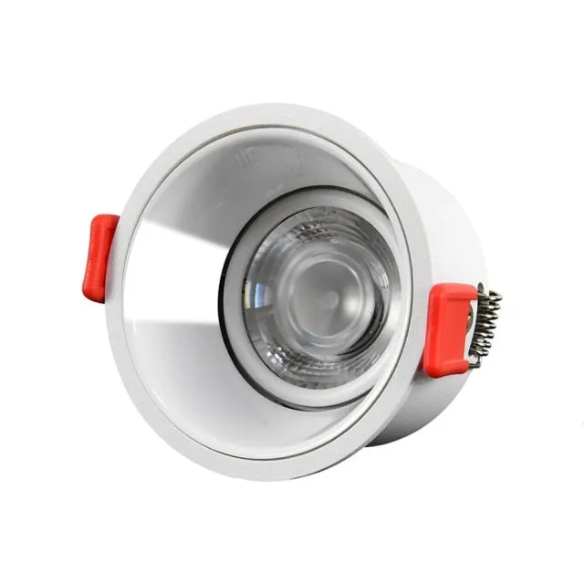 2021 NEW No Glare LED Downlight 220V 110V led Bulb 7W 15W 18W Cob Spot light led Recessed Ceiling Downlight Warm/Natural White