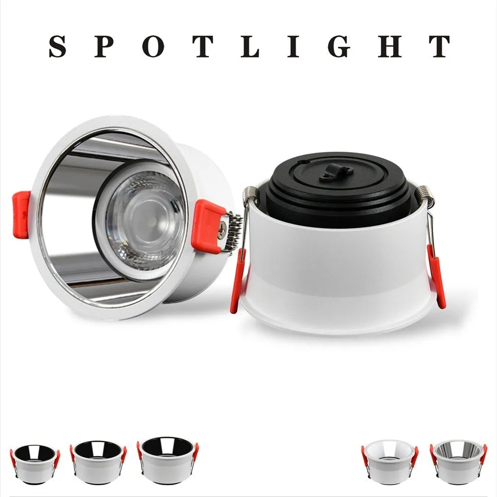 2021 NEW No Glare LED Downlight 220V 110V led Bulb 7W 15W 18W Cob Spot light led Recessed Ceiling Downlight Warm/Natural White