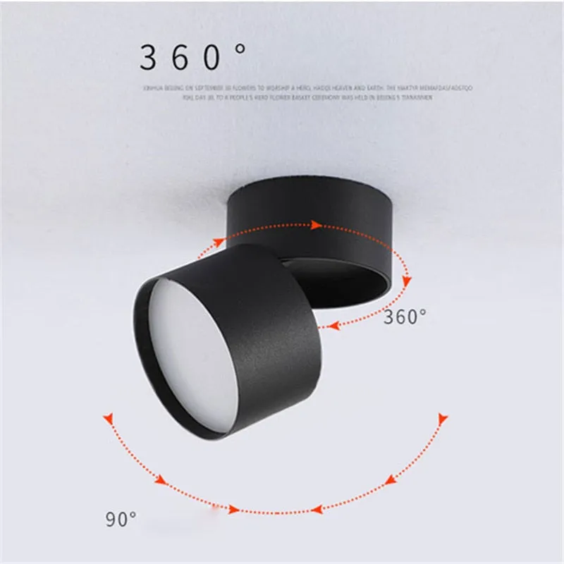 2021 New Style Anti-glare Dimmable Surface Mounted Rotating LED Downlight 20W 15W 10W Epistar Spot Light Ceiling Lamp AC90-260V