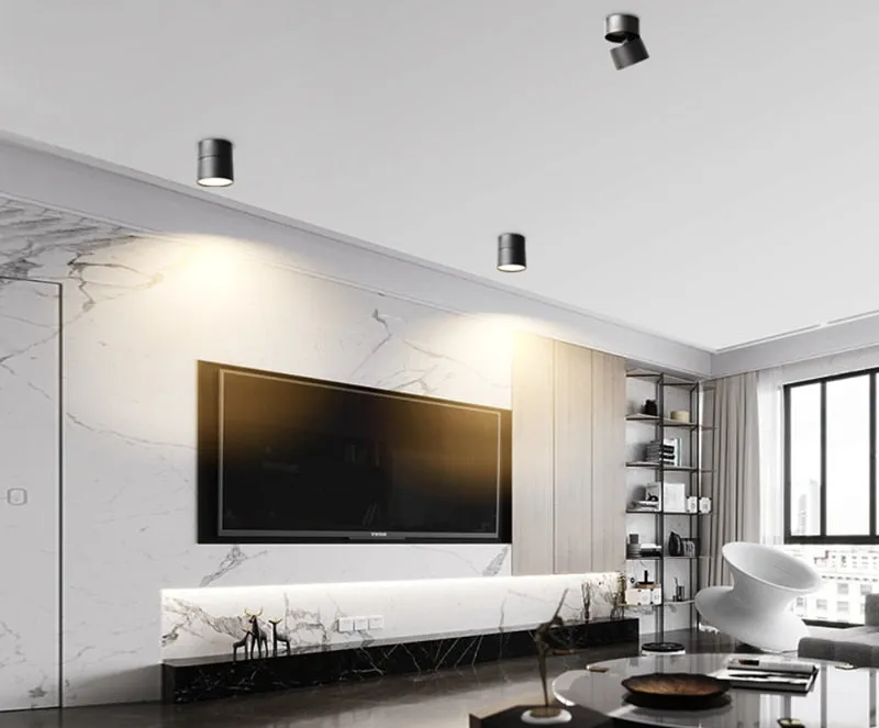 2021 New Style Anti-glare Dimmable Surface Mounted Rotating LED Downlight 20W 15W 10W Epistar Spot Light Ceiling Lamp AC90-260V