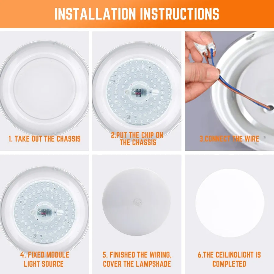 2023 LED Panel Circle Ring Light SMD2835 12W 18W 24W 36W LED Round /Square Ceiling decoration Ceiling Lamp AC 220V downlight